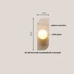 Lámpara de pared LED de vidrio blanco IWHD, lámpara de noche, vestíbulo, pasillo, estilo nórdico moderno, cueva amarilla, piedra creativa, lámpara de escalera - Image 17