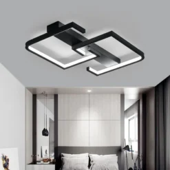 Nordic Remote control led Ceiling Lights Modern Bedroom Ceiling Light 220v Living Room Black dimmable led Ceiling Lamps Lighting - Image 4