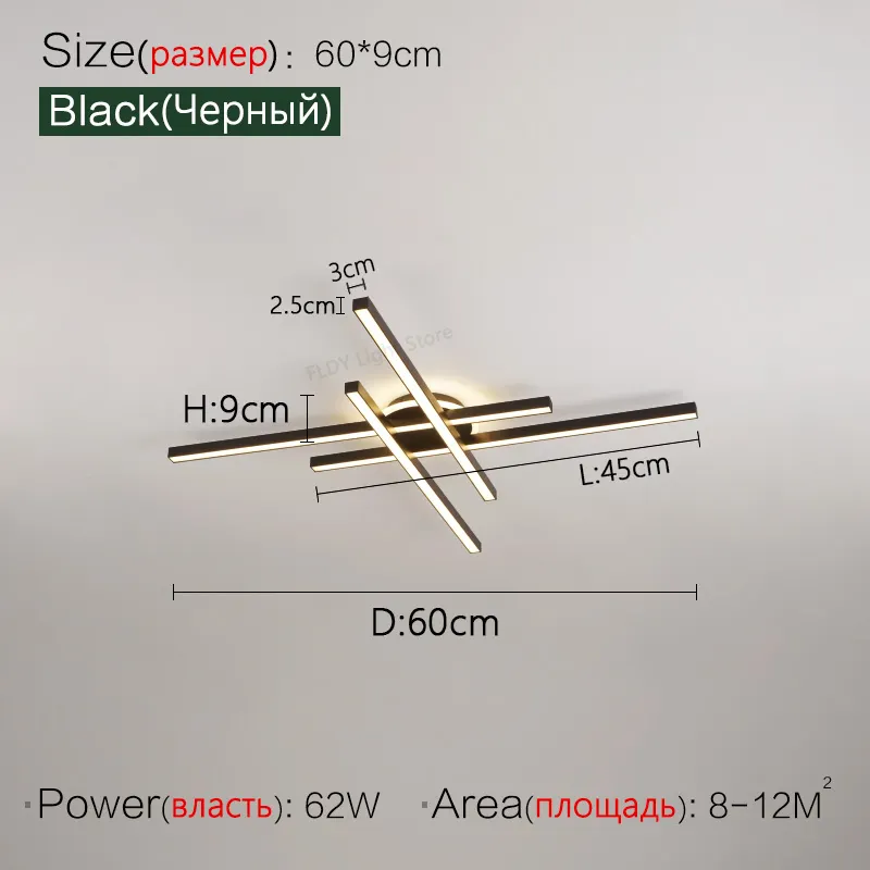 2025 new ceiling lamp Nordic modern LED lamp living room dining room bedroom lights ceiling chandelier - Image 16