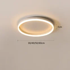 Modern Bedroom led Ceiling Lights Round Remote Control Dimmable led Living Room Ceiling Light White/Black Indoor Ceiling Lights - Image 7