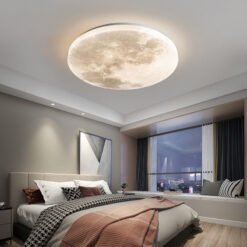Lámpara de luna nórdica regulable sin niveles - Lámpara LED de pared/techo para sala de estar, dormitorio y decoración del hogar