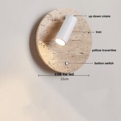Lámpara de pared LED de vidrio blanco IWHD, lámpara de noche, vestíbulo, pasillo, estilo nórdico moderno, cueva amarilla, piedra creativa, lámpara de escalera - Image 10