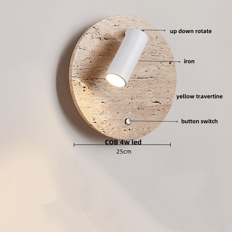 Lámpara de pared LED de vidrio blanco IWHD, lámpara de noche, vestíbulo, pasillo, estilo nórdico moderno, cueva amarilla, piedra creativa, lámpara de escalera - Image 10