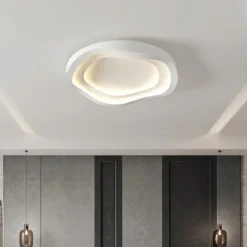 Alternative view of Lámparas de techo LED blancas minimalistas, decoración nórdica moderna para el hogar, luces de techo para sala de estar, comedor, accesorios de iluminación interior