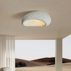 Lámpara de techo minimalista nórdica estilo Wabi Sabi, asequible, de lujo, estilo crema, para dormitorio, lustre, decoración del hogar, accesorios LED.