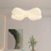 Creative Butterfly Knot Bedroom Led Ceiling Chandelier Modern Children's Room Lamp Home Decorate Living Room Dining Lamp Fixture