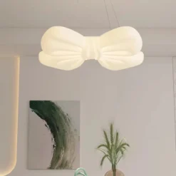 Creative Butterfly Knot Bedroom Led Ceiling Chandelier Modern Children's Room Lamp Home Decorate Living Room Dining Lamp Fixture