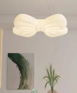 Creative Butterfly Knot Bedroom Led Ceiling Chandelier Modern Children's Room Lamp Home Decorate Living Room Dining Lamp Fixture