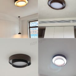 Lámpara de techo LED de madera de nogal nórdico Menvix para sala de estar, comedor, balcón, dormitorio, decoración del hogar, iluminación interior - Image 3