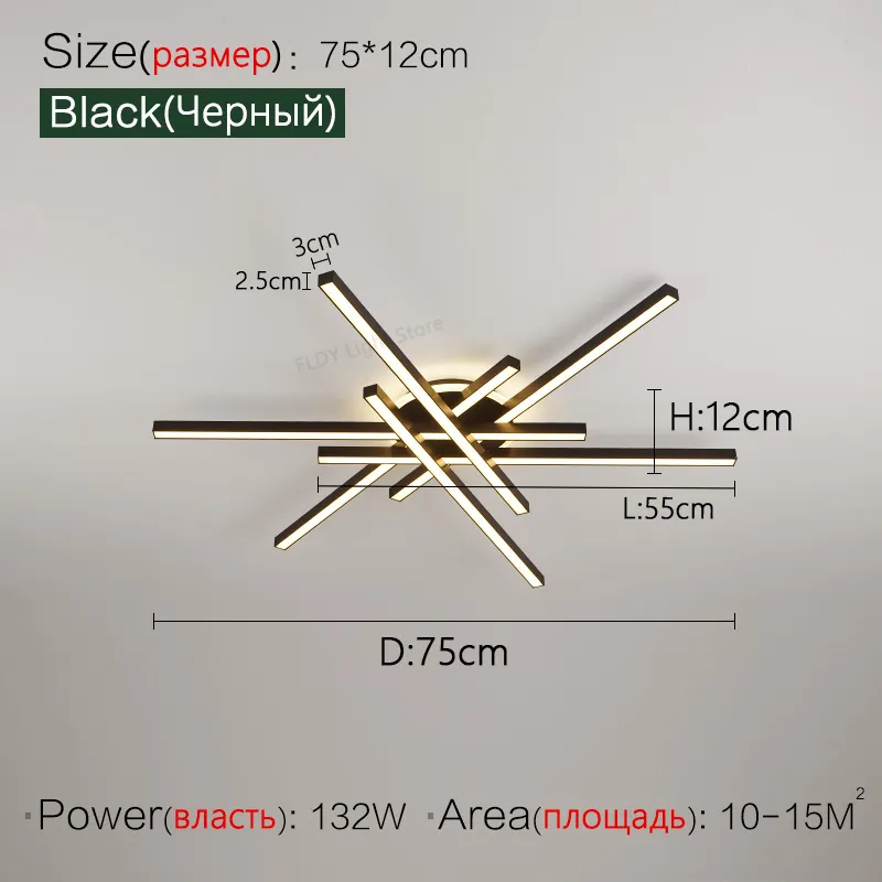 2025 new ceiling lamp Nordic modern LED lamp living room dining room bedroom lights ceiling chandelier - Image 21