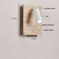 Lámpara de pared LED de vidrio blanco IWHD, lámpara de noche, vestíbulo, pasillo, estilo nórdico moderno, cueva amarilla, piedra creativa, lámpara de escalera - Image 15