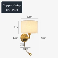 Lámpara de pared de noche con foco giratorio, moderna pantalla de tela, lámpara de lectura, aplique para dormitorio, decoración del hogar, LED E27 - Image 13