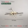 2025 new ceiling lamp Nordic modern LED lamp living room dining room bedroom lights ceiling chandelier - Image 17