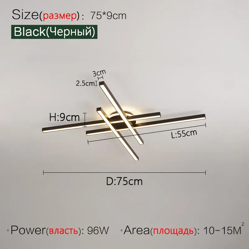 2025 new ceiling lamp Nordic modern LED lamp living room dining room bedroom lights ceiling chandelier - Image 17