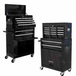 Caja y armario para herramientas 2 en 1, caja de herramientas con ruedas de 8 cajones y gran capacidad - Imagen 7