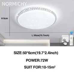 Modern Diamond Simple Design LED Ceiling Lamp White/Warm Light Bedroom Living Room Home Lighting Decorate Lustre Home Appliance - Image 20