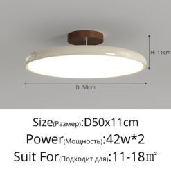 Lámpara de techo LED redonda retro para sala de estar, hogar, hotel, dormitorio, vintage, para habitación infantil - Image 8