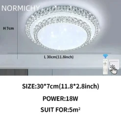 Modern Diamond Simple Design LED Ceiling Lamp White/Warm Light Bedroom Living Room Home Lighting Decorate Lustre Home Appliance - Image 23