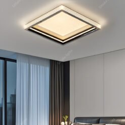 Lámpara de techo LED de diseño moderno, lámpara de techo con forma de anillo, adecuada para sala de estar, cocina, decoración romántica del hogar, luz de techo - Image 3