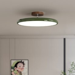 Lámpara de techo LED redonda retro para sala de estar, hogar, hotel, dormitorio, vintage, para habitación infantil