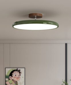 Lámpara de techo LED redonda retro para sala de estar, hogar, hotel, dormitorio, vintage, para habitación infantil