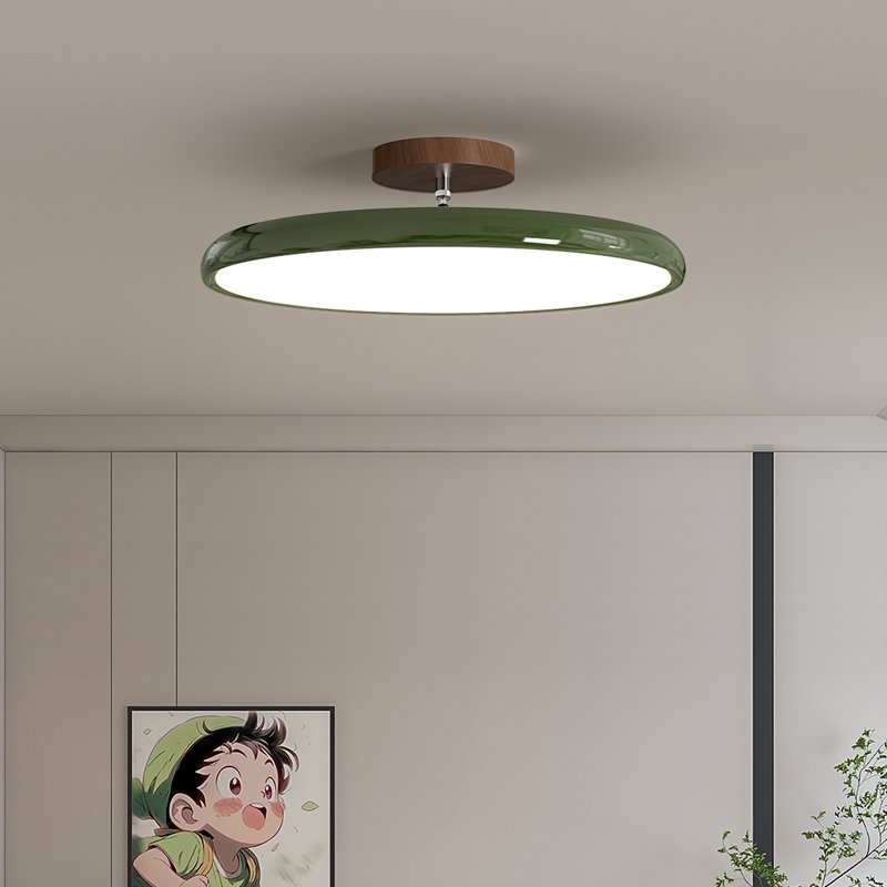 Lámpara de techo LED redonda retro para sala de estar, hogar, hotel, dormitorio, vintage, para habitación infantil