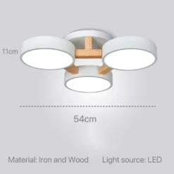 Nordic Modern Macaron Ceiling Lamp Chandelier Bedroom Minimalist Wood Home Decor Living Room Kitchen LED Lighting Fixtures - Image 23