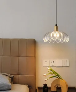 Lámpara de techo minimalista posmoderna de cobre de lujo para el hogar, el guardarropa, el dormitorio, el porche, el balcón, el pasillo, la iluminación de cristal.