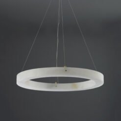 Lámpara colgante circular de mármol de 54 cm para mesa de comedor, sala de estar, restaurante, hotel, decoración