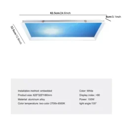 Blue sky light ceiling lamp for Bathroom Indoor Decor panel Kids room lamp Kitchen Natural Lighting Surface ceiling chandelier - Image 9