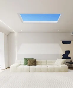 Alternative view of Blue sky light ceiling lamp for Bathroom Indoor Decor panel Kids room lamp Kitchen Natural Lighting Surface ceiling chandelier