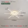 2025 new ceiling lamp Nordic modern LED lamp living room dining room bedroom lights ceiling chandelier - Image 6