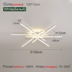 2025 new ceiling lamp Nordic modern LED lamp living room dining room bedroom lights ceiling chandelier - Image 6