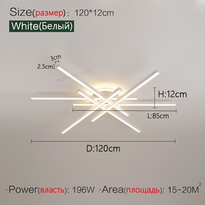 2025 new ceiling lamp Nordic modern LED lamp living room dining room bedroom lights ceiling chandelier - Image 6