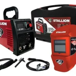 Combo Soldadora Inversora Maquina 130amp 110/220v Str14e Stallion + Careta Husky
