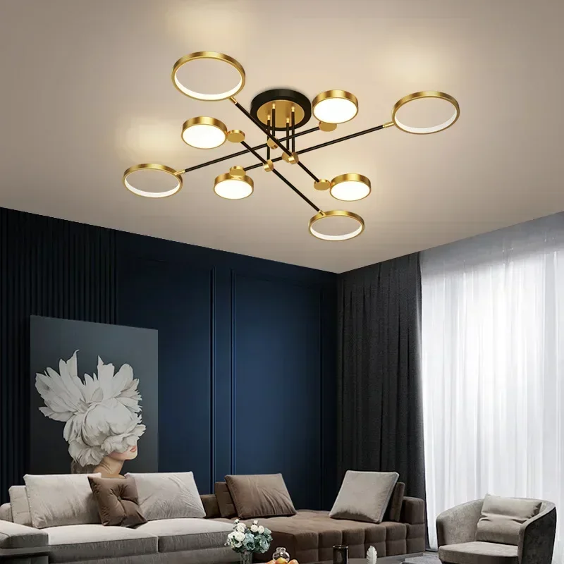 Nordic Light Luxury LED Lighting Branch Chandelier Living Room Bedroom Home Light Strip Lighting Wholesale Ceiling Light - Image 4