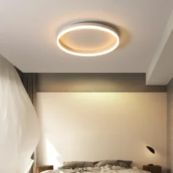 Alternative view of Modern Bedroom led Ceiling Lights Round Remote Control Dimmable led Living Room Ceiling Light White/Black Indoor Ceiling Lights