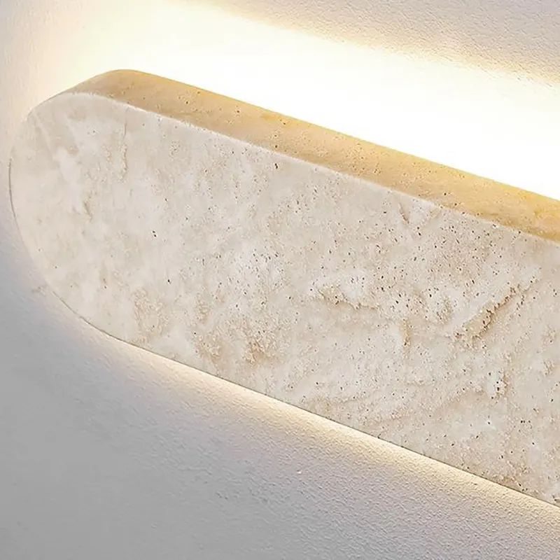 Lámpara de pared rectangular moderna de piedra natural, 3000/4000/5000 K, ideal para salón, dormitorio, comedor y baño. - Image 5