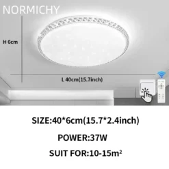 Modern Diamond Simple Design LED Ceiling Lamp White/Warm Light Bedroom Living Room Home Lighting Decorate Lustre Home Appliance - Image 19