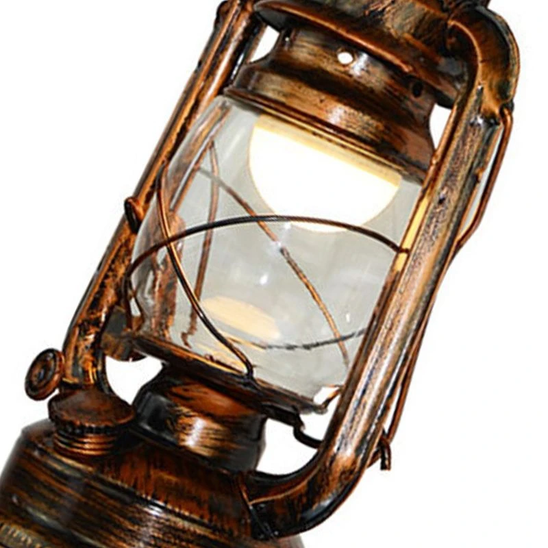Retro Kerosene Wall Lamp, Iron Antique Bronze Wall Lamp, Corridor Decorative Lighting Fixture Retro Horse Lantern - Image 2