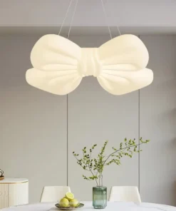 Creative Butterfly Knot Bedroom Led Ceiling Chandelier Modern Children's Room Lamp Home Decorate Living Room Dining Lamp Fixture - Image 4
