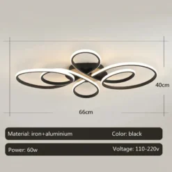 Low Floor Living Room Ceiling Lights Remote Control Modern LED Surface Mounted Light Fixture Dining Room led Ceiling Lamps Dimme - Image 6
