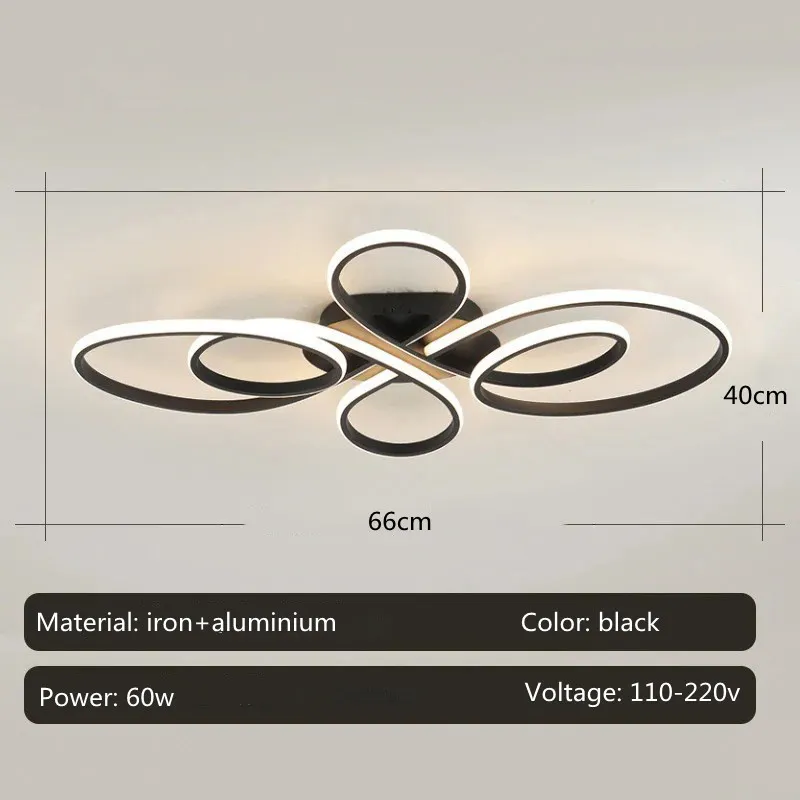 Low Floor Living Room Ceiling Lights Remote Control Modern LED Surface Mounted Light Fixture Dining Room led Ceiling Lamps Dimme - Image 6