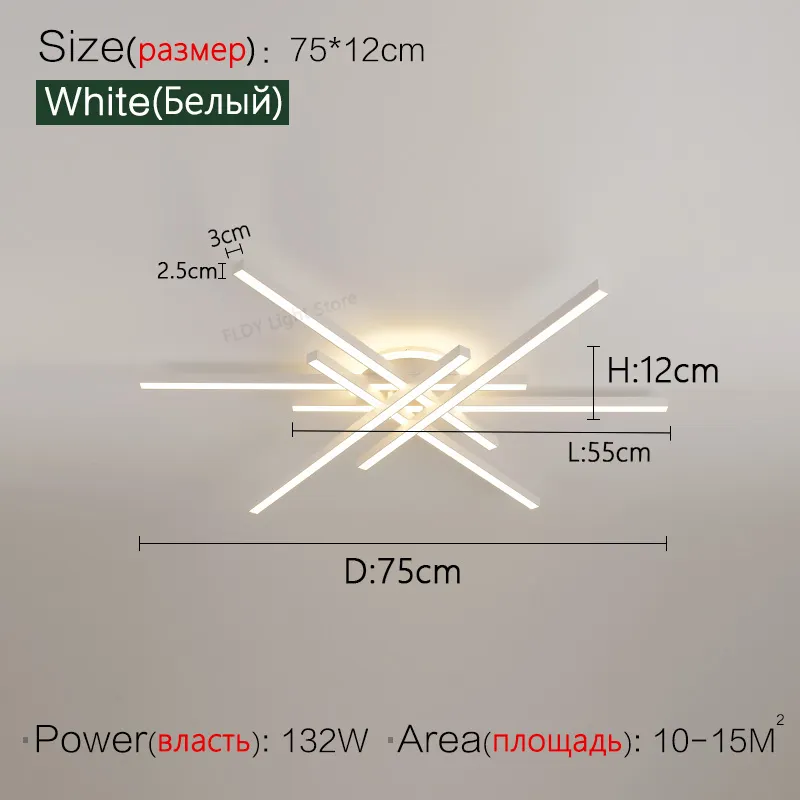 2025 new ceiling lamp Nordic modern LED lamp living room dining room bedroom lights ceiling chandelier - Image 15