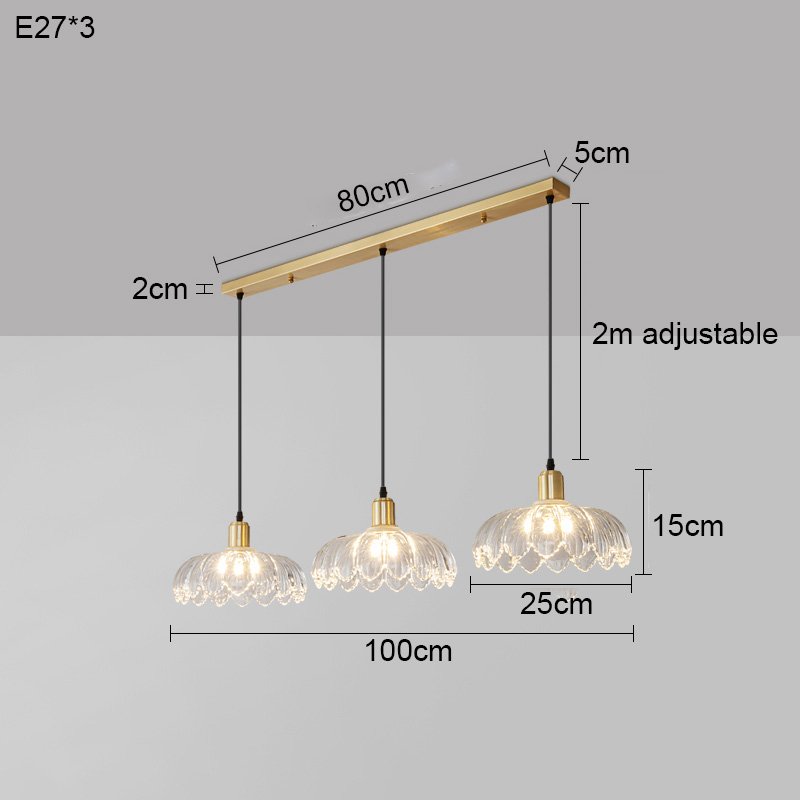 Lámpara de techo minimalista posmoderna de cobre de lujo para el hogar, el guardarropa, el dormitorio, el porche, el balcón, el pasillo, la iluminación de cristal. - Image 7