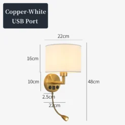 Lámpara de pared de noche con foco giratorio, moderna pantalla de tela, lámpara de lectura, aplique para dormitorio, decoración del hogar, LED E27 - Image 12