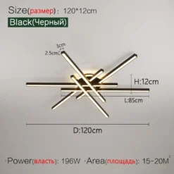 2025 new ceiling lamp Nordic modern LED lamp living room dining room bedroom lights ceiling chandelier - Image 8
