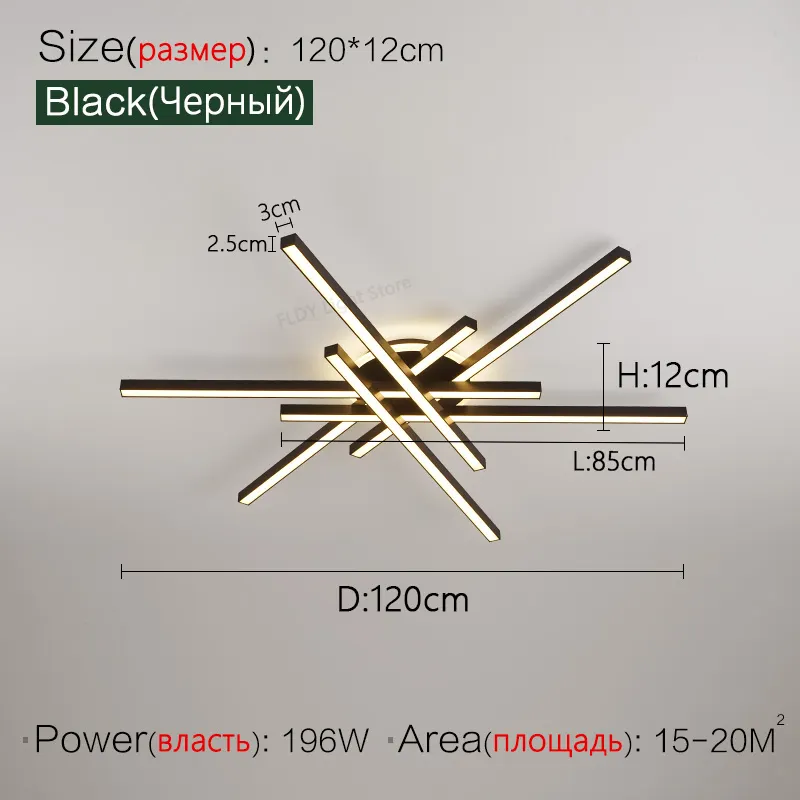 2025 new ceiling lamp Nordic modern LED lamp living room dining room bedroom lights ceiling chandelier - Image 8