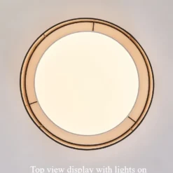 LED Bedroom Ceiling Light Study Living Room LED Lamps Itchen Dining Table Lighting Circular Shape Fabric Lampshade Home Decor - Image 4