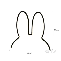 Lámpara de noche LED de conejo, moderna lámpara de escritorio USB para habitación infantil, regalo de Navidad, 5 W, bonita lámpara de noche, luminaria decorativa para el hogar. - Image 4